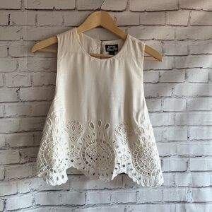 Future‎ Collective Cream Lace Top and Skirt Set